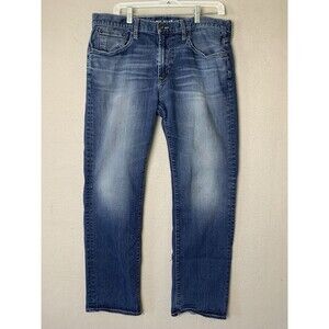 Big Star Jeans Mens 34S Union Straight Leg Blue Dark Wash Denim Cowboy